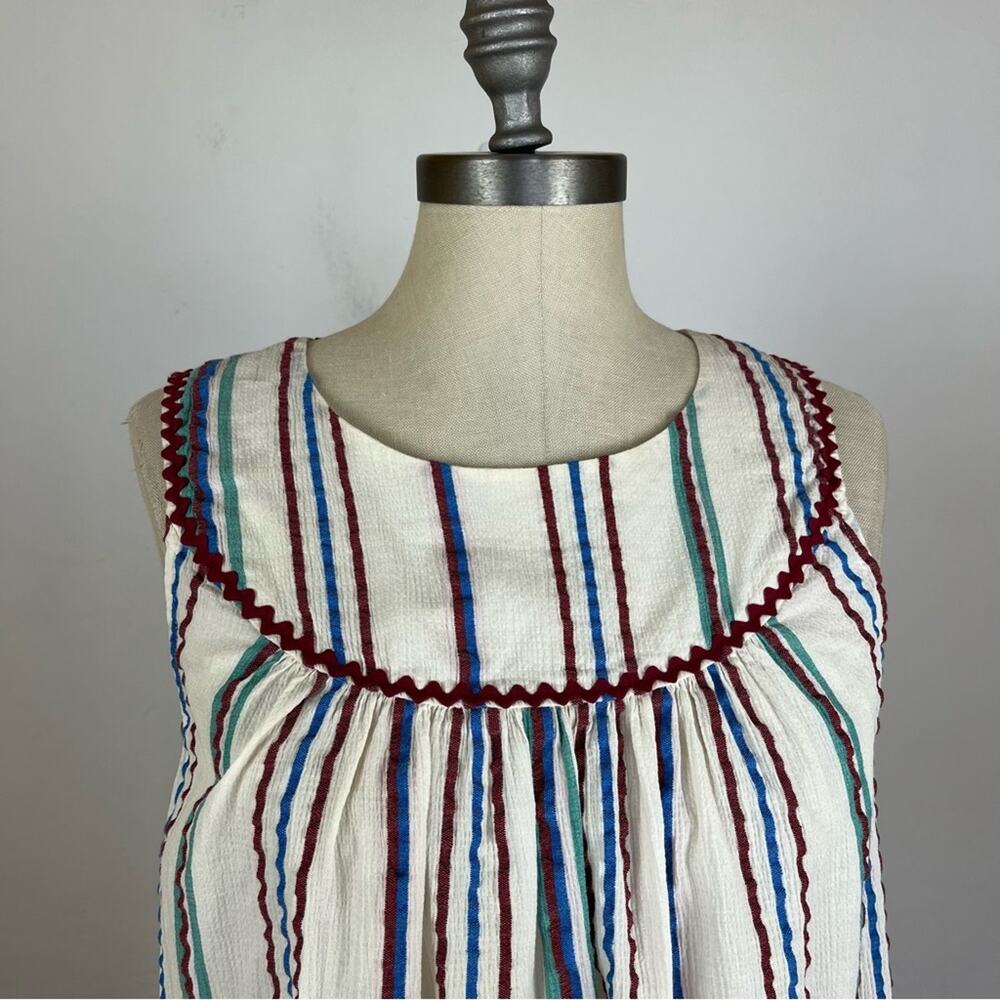 Madewell Rickrack Swing Tank in Stripe - Picture 4 of 8